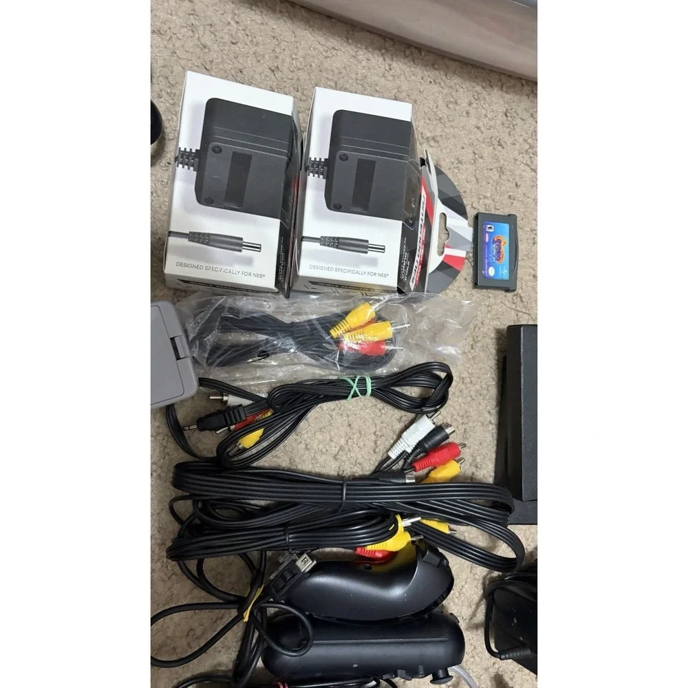 Lot of 6 Official OEM Nintendo Wii Wii U AC Power Supply Adapter Cords And More